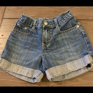 Gymboree Girls Adjustable Denim Jean Shorts